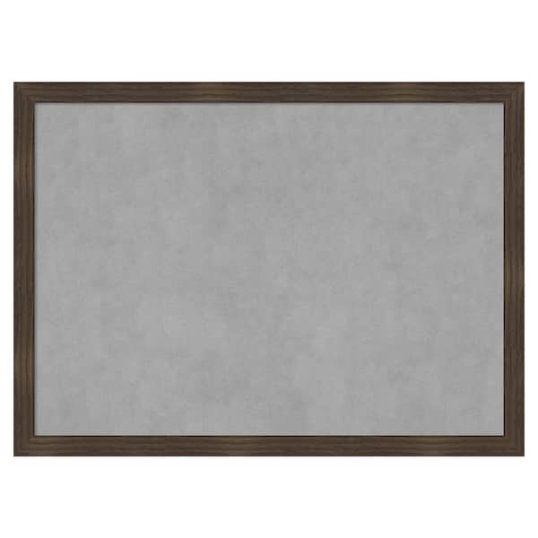 Amanti Art Woodgrain Stripe 30 in. x 22 in. Magnetic Board, Memo Board