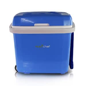 0.5 cu. ft. Electric Cooler and Warmer Mini Fridge in Stainless Steel with Thermo Heating Ability without Freezer