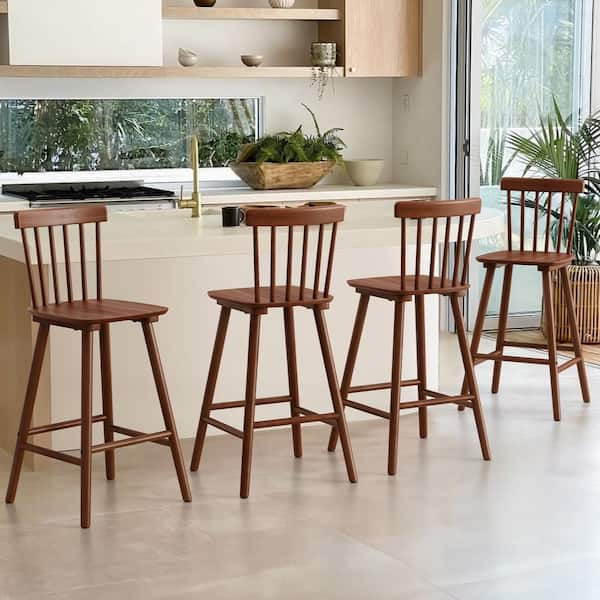 Wood slat bar discount stools