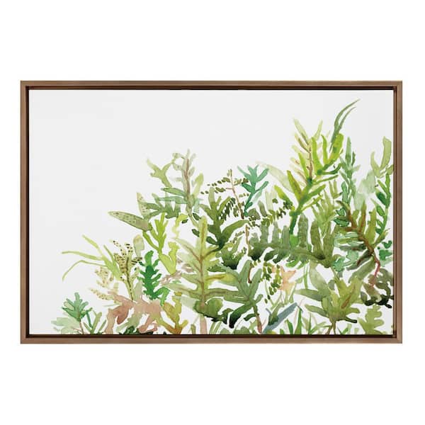 Kate and Laurel Sylvie Good Company by Janet Meinke-Lau Set of 1 Framed Canvas Nature Plants Art Print 33.00 in. x 23.00 in.
