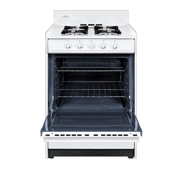 24 in. 2.92 cu. ft. LP Gas Range in White