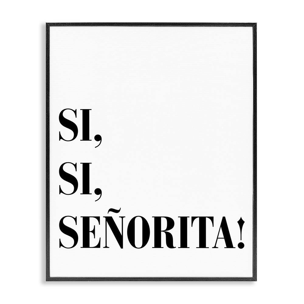 Yes, Yes, Miss by SD Graphics Studio Black Framed Typography Giclee Art Print 20 in. x 16 in. price history on PriceWatchPro
