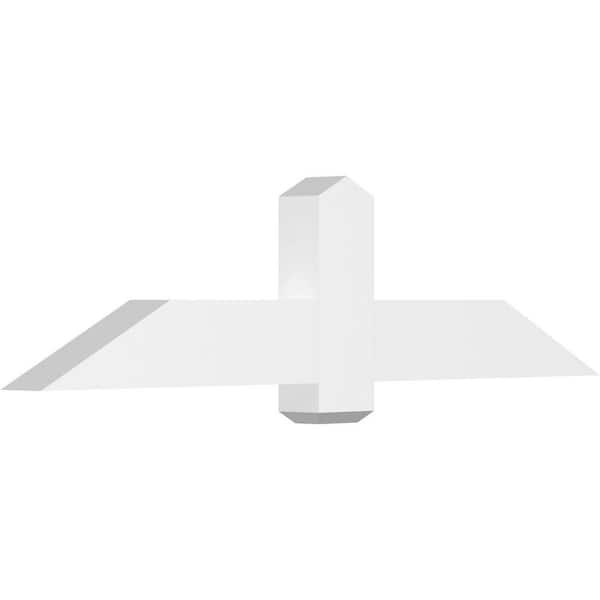 Ekena Millwork Eugene 60 in. W x 15 in. H x 4 in. D Signature Polyurethane Bracket