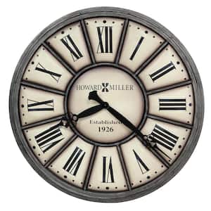 Company Time II Black Wall Clock