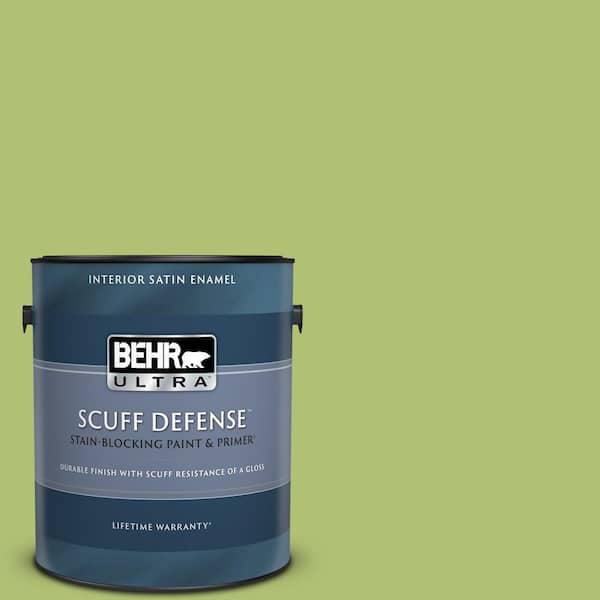 BEHR ULTRA 1 gal. Home Decorators Collection #HDC-SM14-5 Lavish Lime Extra Durable Satin Enamel Interior Paint & Primer