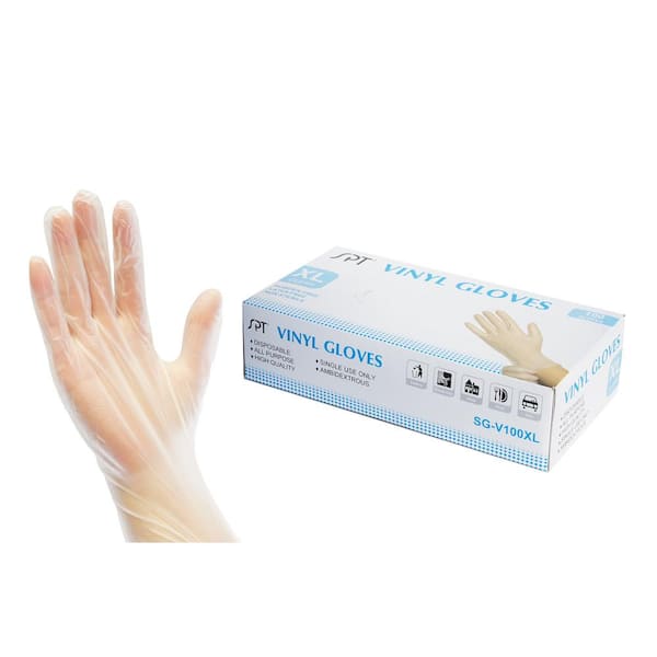 Clear plastic clearance gloves