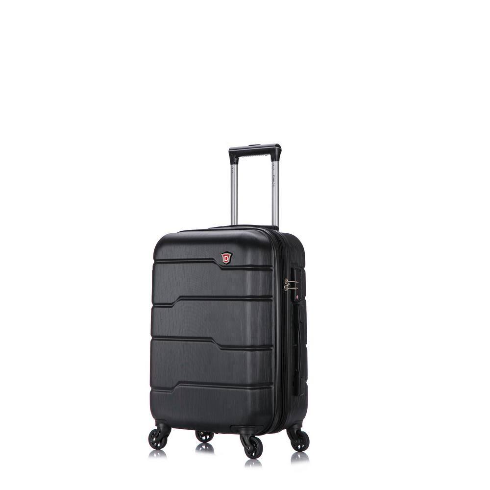 DUKAP Rodez 20 in. Black Lightweight Hardside Spinner Carry-on DKROD00S ...