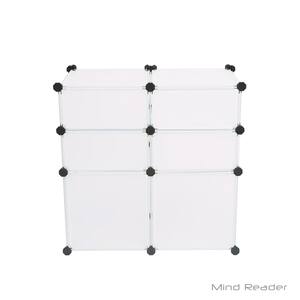25.98 in. H x 25.79 in. W x 12.99 in. D White Plastic 6-Cube Organizer