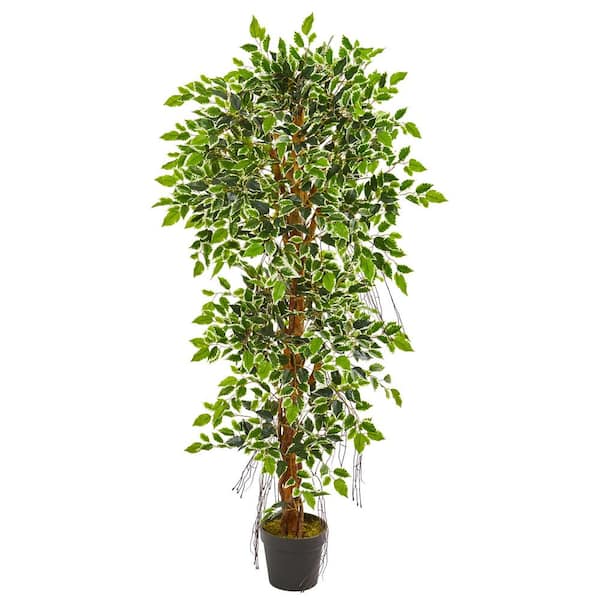 Reviews for Nearly Natural 5 ft. Indoor Elegant Ficus Artificial Tree ...