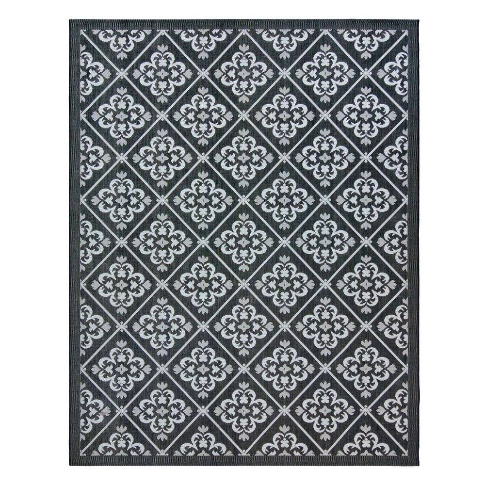 Gertmenian & Sons Paseo Bran Black 8 ft. x 10 ft. Trellis Indoor ...