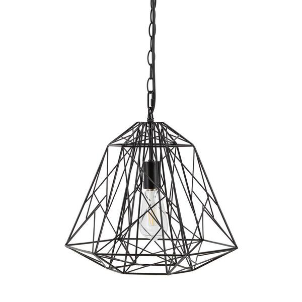 Silverwood Furniture Reimagined Harlow 6 Watt Black Metal Integrated Led Pendant Cplw1016 The Home Depot - Diy Pendant Light Kit Bunnings