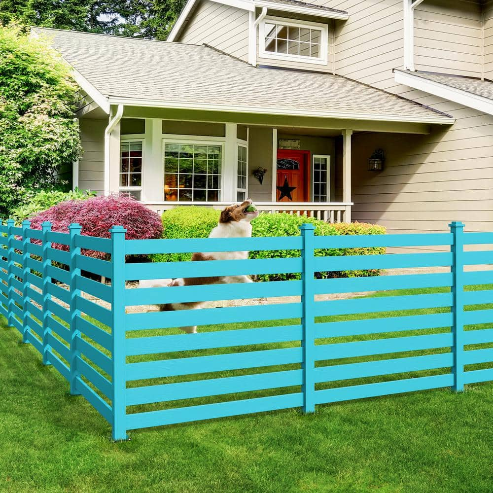 18 in. H 36 in. W White Wood Picket Garden Fence