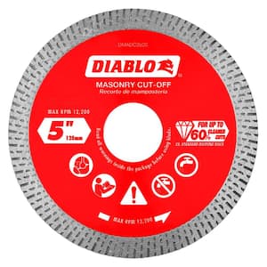 Diamond Segmented Masonry Cut Off Blade DDD045SEG101C Diablo 4-1//2 in