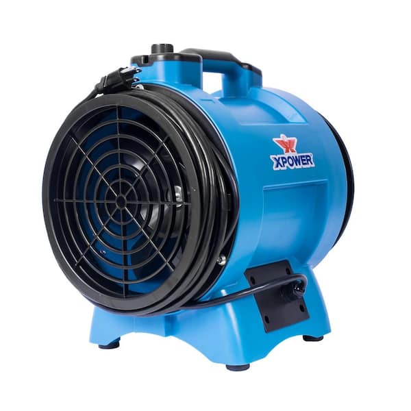 XPOWER 8 in. Variable Speed Industrial Confined Space Fan