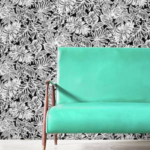 Batik Tropical Leaf Peel and Stick Wallpaper (Covers 28.18 sq. ft.)