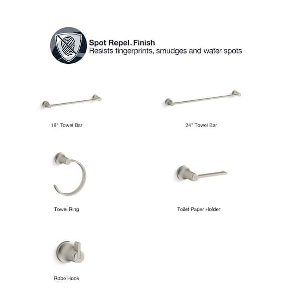 KOHLER Setra Robe Hook in Vibrant Brushed Nickel