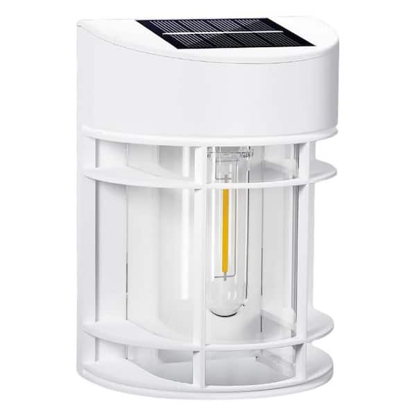 8 Pack ABS Waterproof Solar Fence Deck Lights Decorative Outdoor Garden Backyard Fence Post Patio