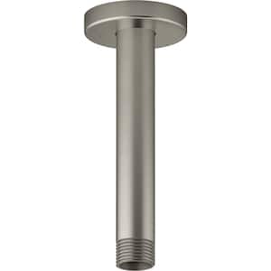 Statement 6 in. Ceiling-Mount Rain Head Shower Arm and Flange in Vibrant Brushed Nickel