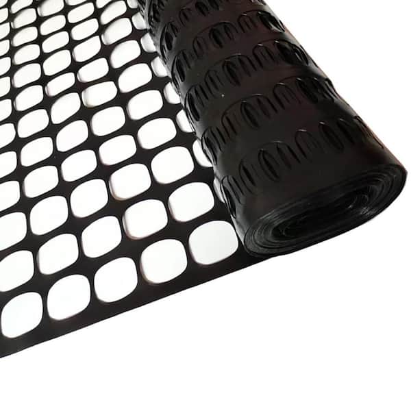 Plastic Mesh Safety Fence 4 ft. x 100 ft. Roll W/ 100 Zip Ties Temporary Netting for Garden Construction Animal Barrier