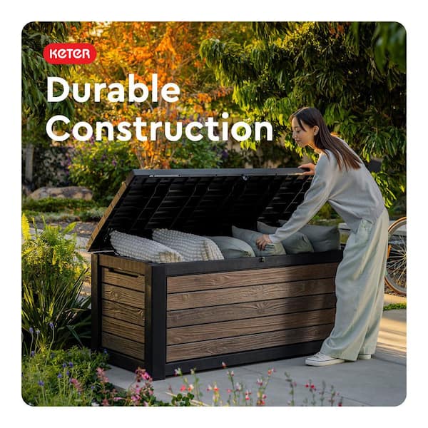 Keter Signature 165 Gal. Weather Resistant Plastic Resin Deck Box