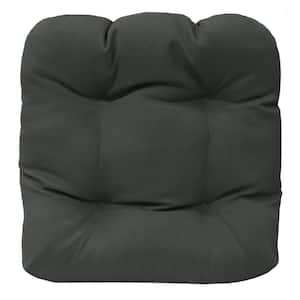Ebony Outdoor Cushion Settee in Black 19 x 19 - Includes 1-Settee Cushion