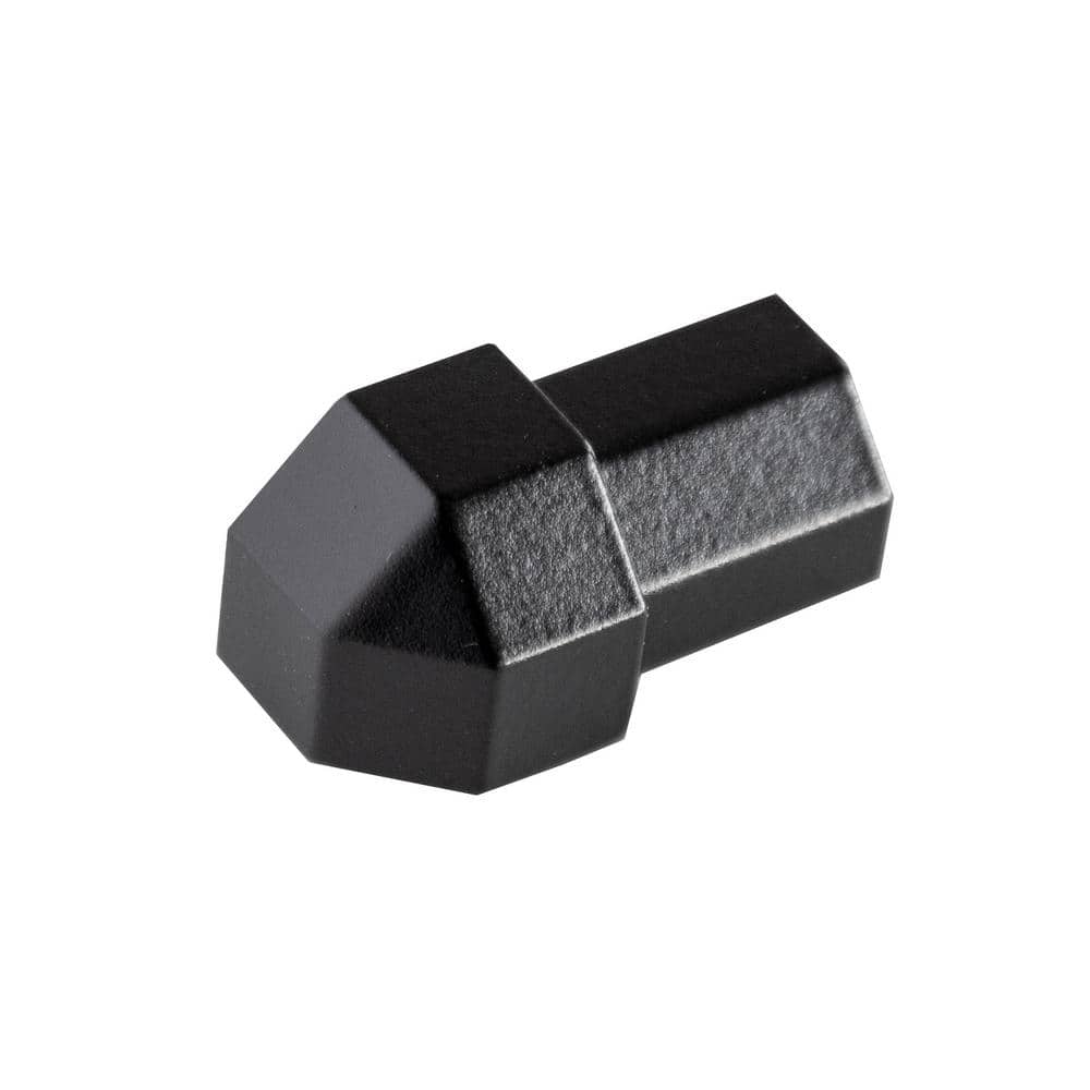 DURAPLUS0 in. D x  0.39 in. W x 0 in. L Diamond Cross-section Edge Ext Crnr Alum Black Molding and Transition Trim price history on PriceWatchPro