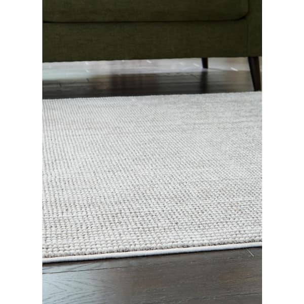 Eduring Gray 8 ft. x 10 ft. Striped Area Rug