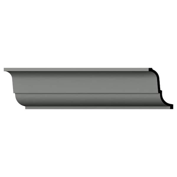 Ekena Millwork Iris 6.25 in. D x 9.75 in. W x 96 in. L Polyurethane Crown Moulding