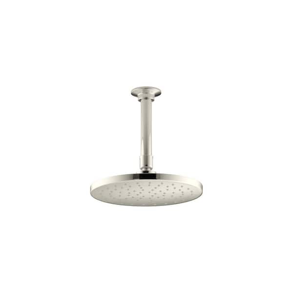KOHLER Contemporary 1-Spray Patterns 8 in. Ceiling Mount Fixed Shower Head in Vibrant Rose Gold