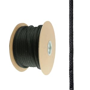 5/8 in. x 200 ft. Polypropylene Solid Braid Rope, Black