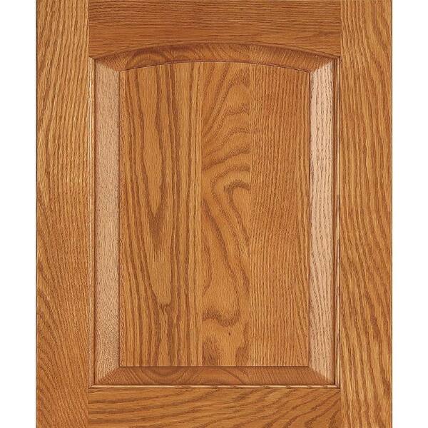 InnerMost 14 in. x 12 in. Archdale Cabinet Door Sample in Oak Hazelnut