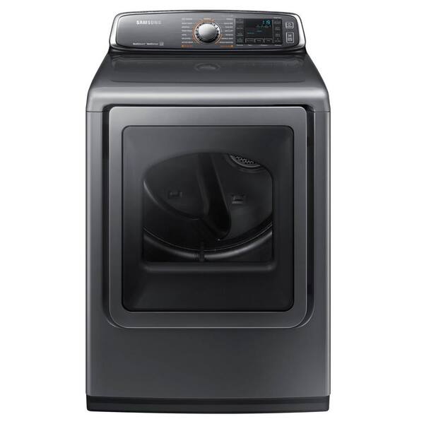 Samsung 7.4 cu. ft. Gas Dryer with Steam in Platinum, ENERGY STAR