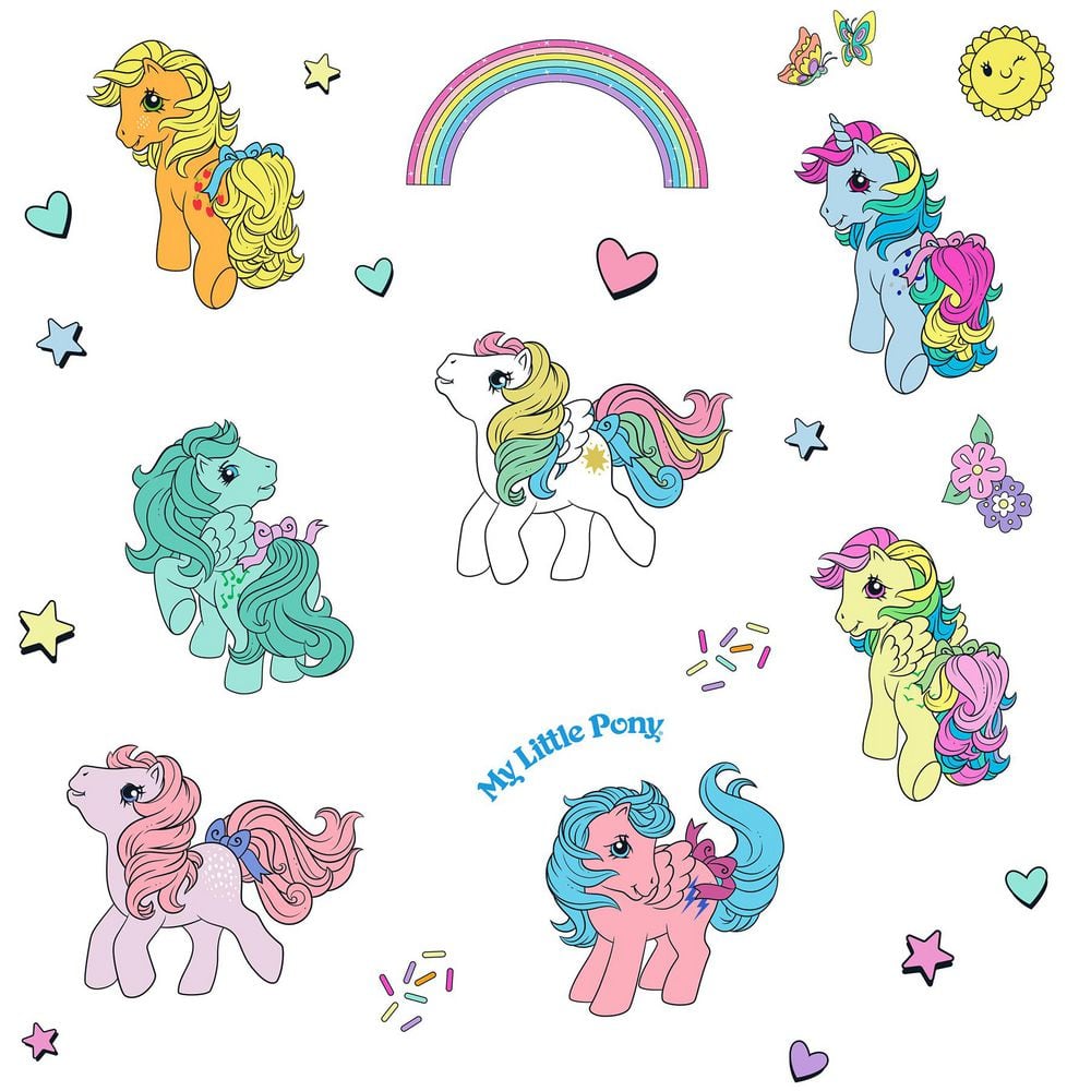 マイリトルポニー　インテリア RoomMates 26-Pieces 18 in. x 34.75 in. Multi-Colored My Little
