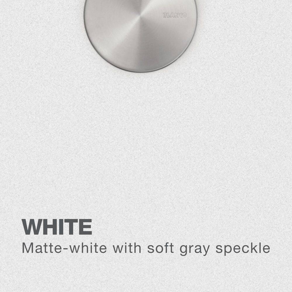 White Silgranit Double Basin Undermount Kitchen Sink