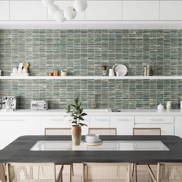 Rubik Verde 5-7/8 in. x 11-3/4 in. Ceramic Wall Tile (10.78 sq. ft./Case)
