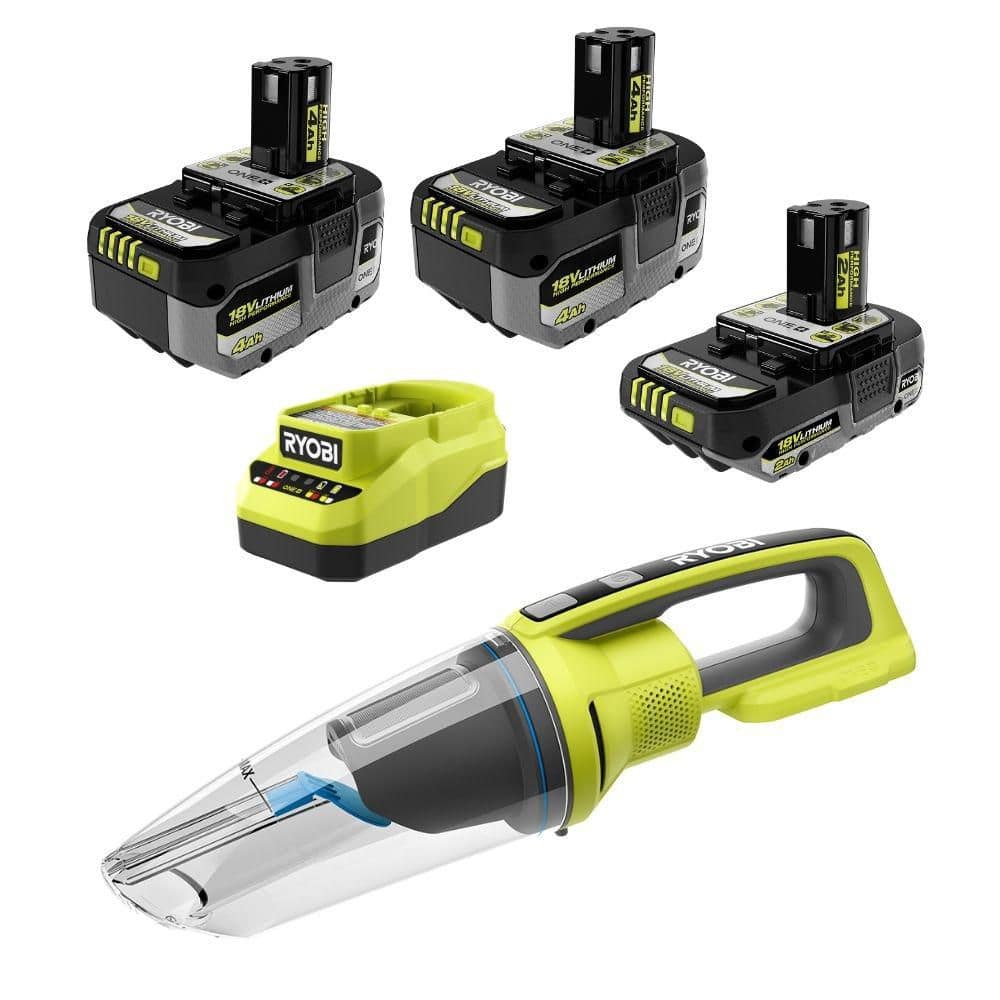 ONE+ 18V HIGH PERFORMANCE Kit w/ (2) 4.0 Ah Batteries, 2.0 Ah Battery, Charger, & FREE ONE+ Cordless Wet/Dry Hand Vacuum price history on PriceWatchPro
