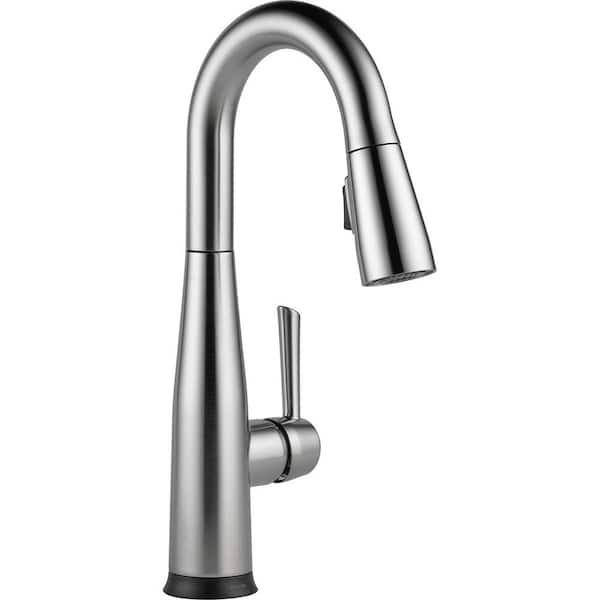 Delta Essa Touch2O Technology Single-Handle Bar Faucet in Arctic Stainless with MagnaTite Docking