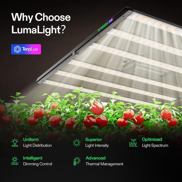 VIVOSUN LumaLight 500W Full Spectrum LED Grow Light with Deep