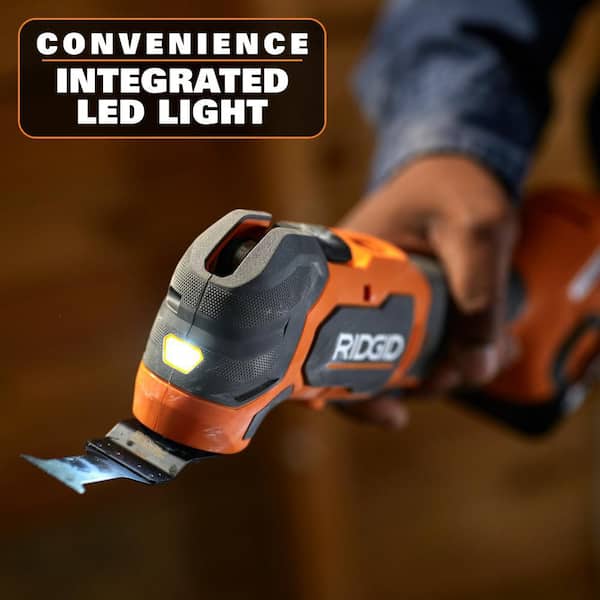 RIDGID 18V Brushless Cordless Oscillating Multi-Tool Kit with 2Ah