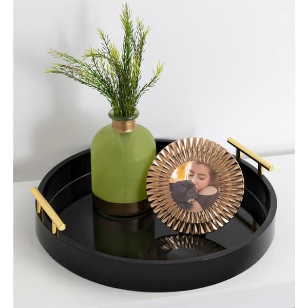 Lipton 16 in. x 3 in. x 16 in. Black Decorative Wall Shelf