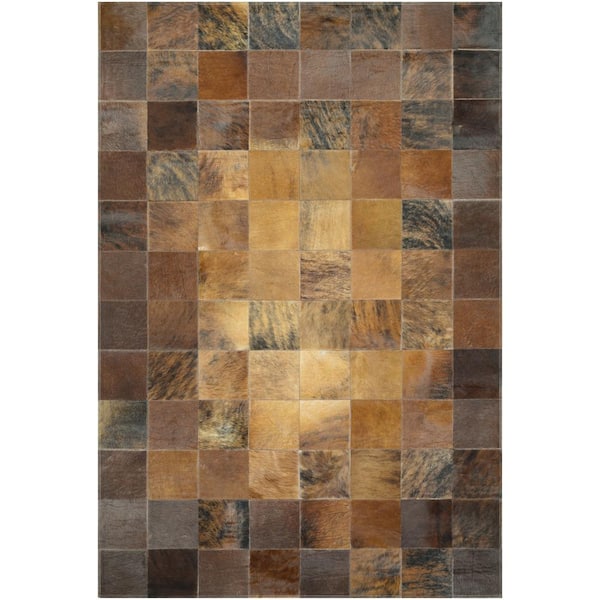 Chalet Tile Brown 2 ft. x 4 ft. Area Rug