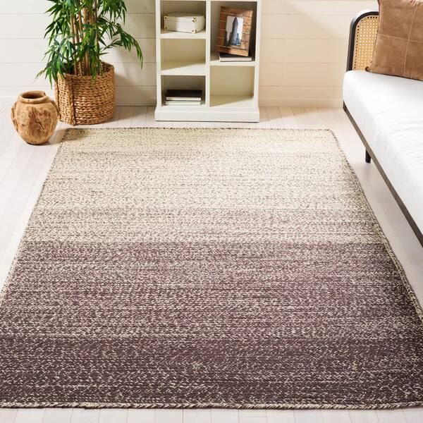 Natural Fiber 5 ft. x 8 ft. Natural/Brown Ombre Area Rug