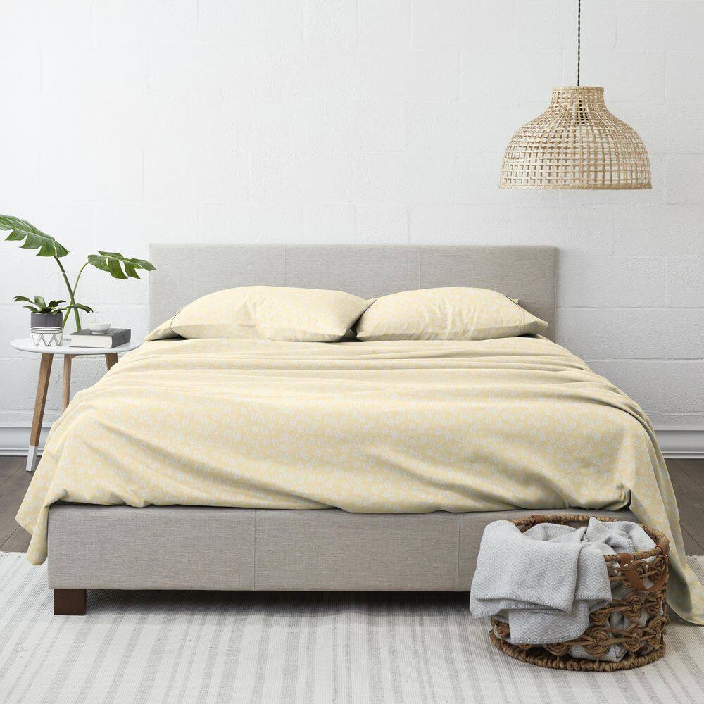Ivory Twin Cotton Polyester Microfiber Kids Sheet Set
