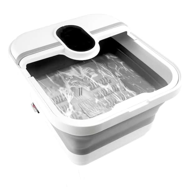 Collapasible Foot Spa Bath Massager with Heat, Pedicure Foot Spa with Bubbles/Timer/Temperature Control, Feet Soak Tub