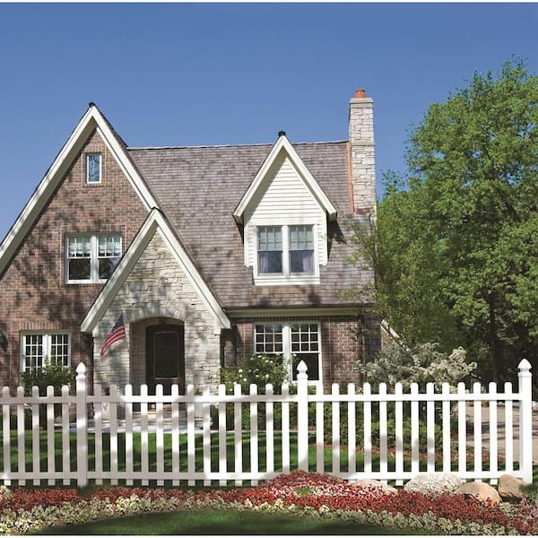 Veranda 4 In X 4 In X 6 Ft White Vinyl Square Fence Post 73010699 The Home Depot Veranda 4 In X 4 In X 6 Ft White Vinyl Square Fence Post 73010699 The Home Depot