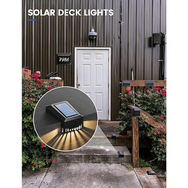 warm white solar decking lights