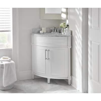 Corner Bathroom Vanities Bath The Home Depot