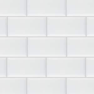 Santorini Biselado Blanco 4 in. x 7-7/8 in. Ceramic Wall Tile (11.0 sq. ft./Case)