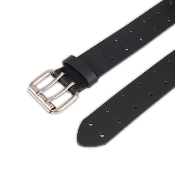 Dickies Men's Size 40 Black Double Prong Buckle Genuine Leather