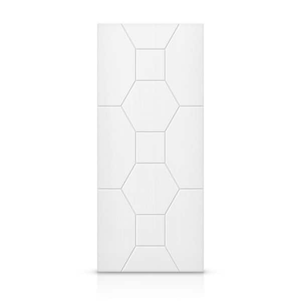 CALHOME 42 in. x 96 in. Hollow Core White Painted Composite MDF Interior Door Slab